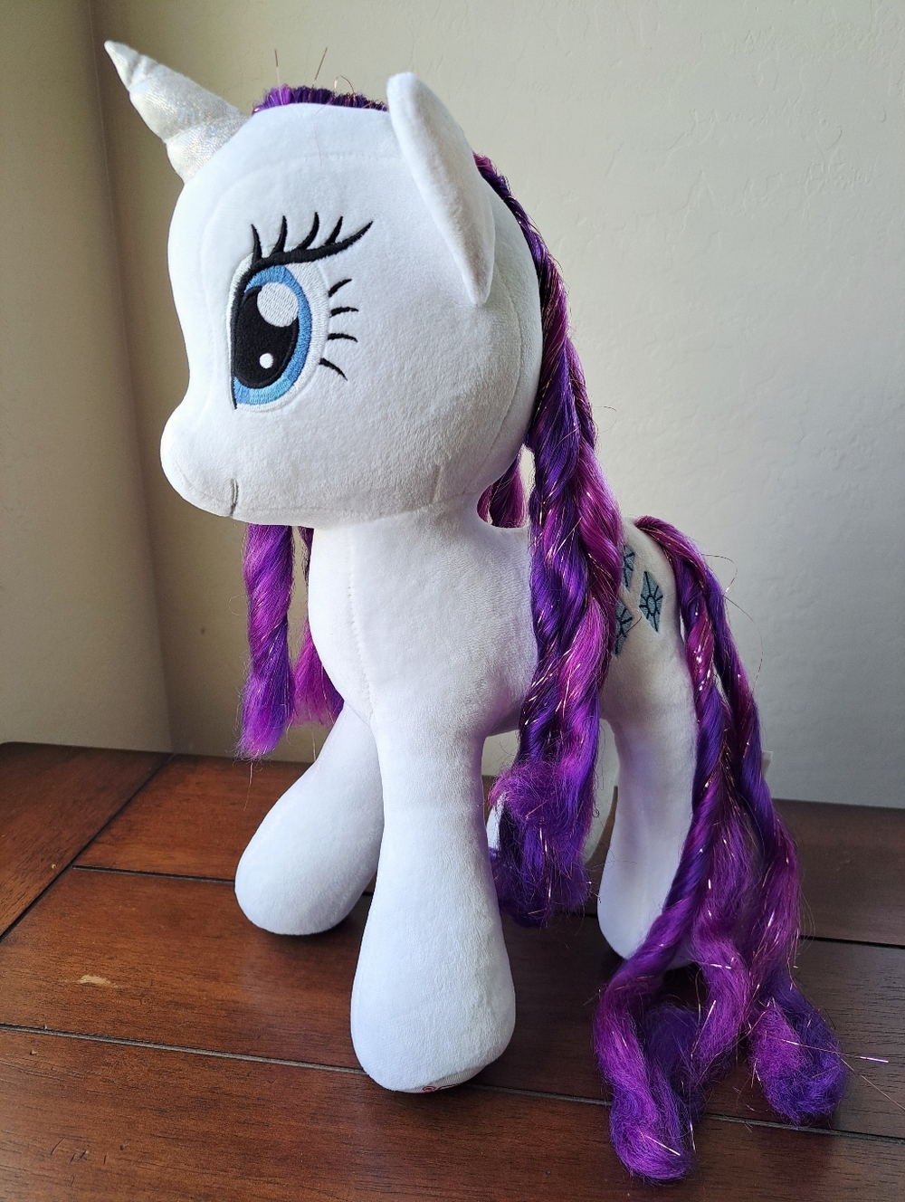 2015 Ty Beanie Babies Original My Little Pony Sparkle Rarity 16" Plush